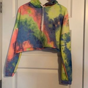 Tie die crop top